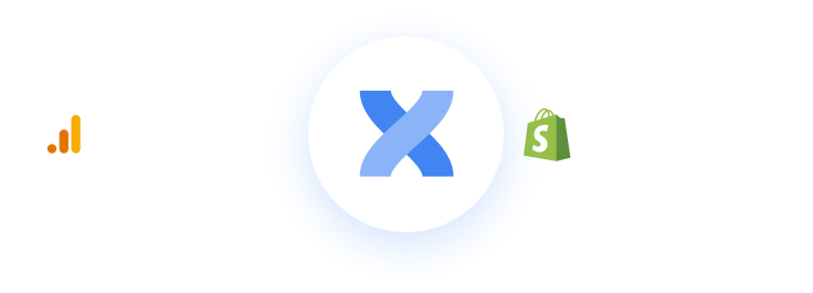 Loghi di Google Analytics, Innex DATA e Shopify